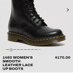 Dr. Martens Black Leather Lace-Up Boots